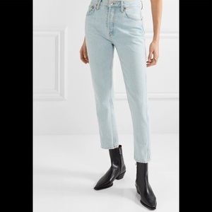 Re/done 50s cigarette light blue denim jean size 27